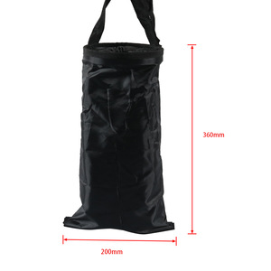 Folding Car Garbage Bag 200mm X 360mm Polyester Hanging Rear <b>Seat</b> <b>Storage</b> Bag For Automobiles - Product Image 1