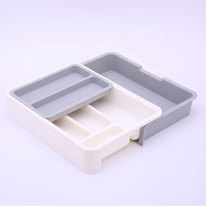Boîte de rangement moderne en plastique PP - Organisateur de vaisselle multifonctionnel pour la mise en place de la table et le rangement des affaires du bureau - Product Image 6