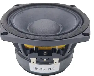 Caixa de som para woofers, 5 polegadas, mini alto-falante de fábrica, café, mesa de cabeceira, conjunto de alto-falante personalizado para computador, aux