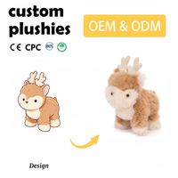 Peluche Éléphant Personnalisée, Jouet Doux en Peluche, Poupée Animale pour Bébé, Cadeau pour Enfants, Fabricant OEM ODM, Design Tridimensionnel