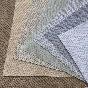 Rắn nổi <span class=keywords><strong>Python</strong></span> in <span class=keywords><strong>PU</strong></span> da tổng hợp vải cho túi giày - Product Image 2