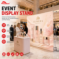 Stand d'exposition pliable FEAMONT pour la promotion en vitrine, les événements commerciaux, avec sac de transport Oxford, montage rapide et portable