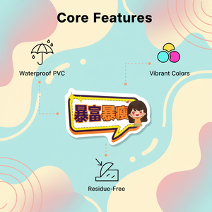 Custom holographic vinyl stickers, die-cut <b>labels</b>, printing tapes, logo holographic stickers, self-adhesive waterproof stickers - Product Image 2