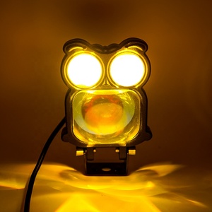 Luces <span class=keywords><strong>de</strong></span> Conducción Mini <span class=keywords><strong>de</strong></span> Doble Color Blanco y Amarillo Devil Eyes, Luz Antiniebla para Motocicleta <span class=keywords><strong>de</strong></span> 50w, Foco <span class=keywords><strong>de</strong></span> 12v para Motocicleta - Product Image 6