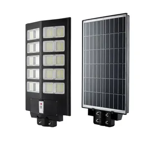 Iluminação led de rua, tudo em um sensor de movimento, solar, para áreas externas, 3000w