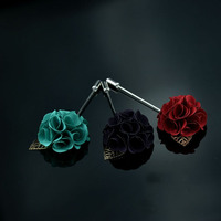 Broche de fleur personnalisée pour boutonnière de mariage, broche de fleur tendance pour femme, épingles de fleur en gros, épingles de revers pour costume homme