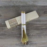 Tarjetas de invitación de desplazamiento de papel de súper lujo, tarjetas de menú de invitaciones de desplazamiento de eventos personalizados, tarjetas de agradecimiento