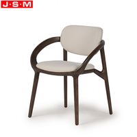 Meubles de Restaurant de Style moderne nordique chaises de salle à manger en bois chaise de dîner de tapisserie d'ameublement de tissu pour la cantine