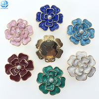 En gros Cache-boutons décoratifs à fleur rose, accessoires bijoux pour chemises, costumes, poignets et blouses pour femmes