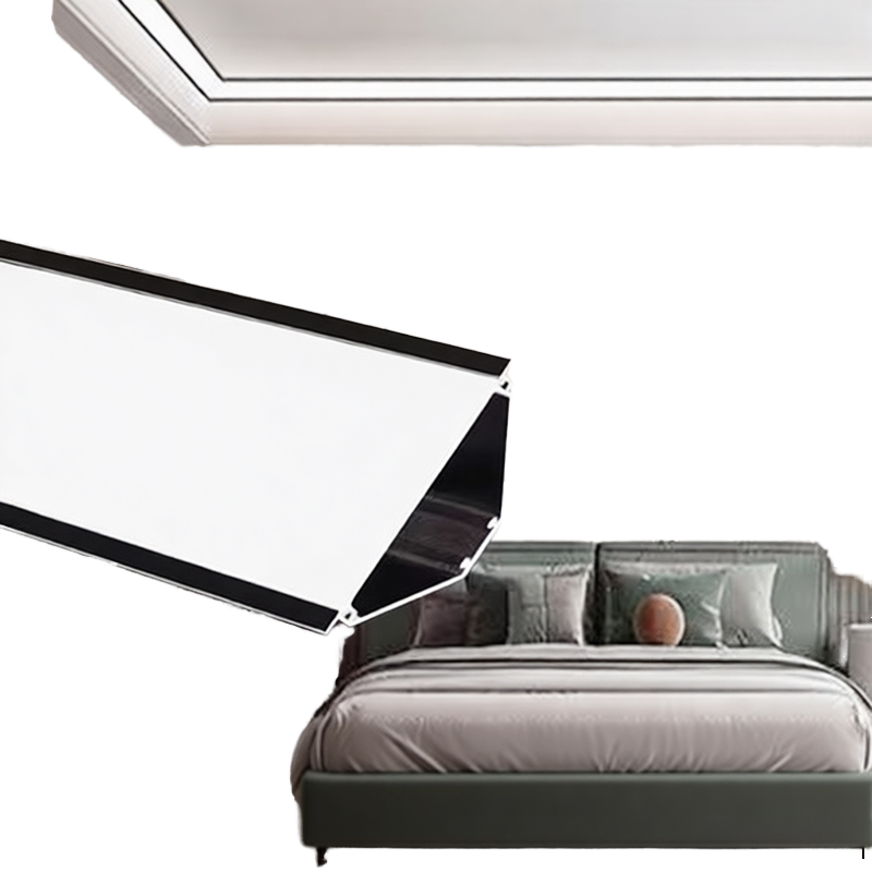 LED Gypsum Cornice Light for Living Room Ceiling, Slotless Ceiling Trim, Corner Lighting, Home Decor Shadow-Free Lamp