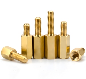M2-M6 lục giác đơn đã kết thúc vít Bolt Stud Brass trụ cột cho trường hợp máy tính Bo mạch chủ vít cô lập chính xác Metric Kích thước - Product Image 2