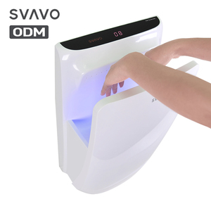 Nuovo Design asciuga mani commerciale a parete ABS sensore automatico in plastica 1800W elettrico verticale asciugamani per bagno - Product Image 1