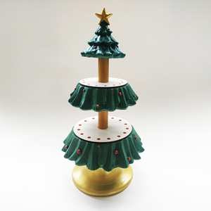 Be Merry Christmas <b>Tree</b> <b>Stand</b> 3 Tier Snack Bowl Rack Durable Cartoon Style For Christmas Decorations - Product Image 1