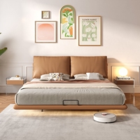 Lit suspendu Offre Spéciale 2023 Nouveau lit double design en tissu Hi-Tech Ensemble de lit confort 1.8m Ensemble de lit king moderne de luxe simple et léger