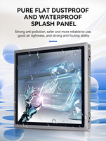 Panel industri semua dalam satu 15 19 inci PC RK3566 RK3288 tahan air tertanam Android Aluminium layar sentuh stok