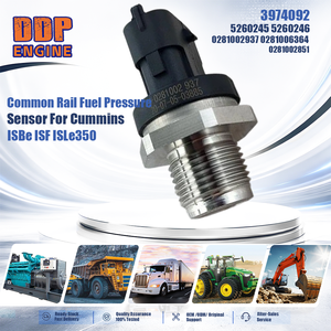 Capteur de pression de carburant Common Rail pour Cummins ISBe ISF ISLe350 3974092 5260245 5260246 0281002937 0281006364 0281002851 - Product Image 2