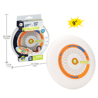 Hete Aanbieding 9 Inch Lichtgevende LED Plastic Vliegende Schijf Aangepaste Logo Fan Kinder Sport Speelgoed