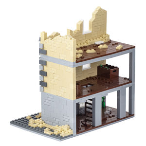 MOC5002 Serie 'The Rotten Poop' Mattoncini Guerra Cittadina WW2, Modello di Strada in Città in Cattiva Stato, Blocchi da Costruzione Educativi, Giocattoli Regalo per Bambini - Product Image 6