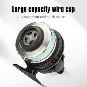 Carrete <span class=keywords><strong>de</strong></span> pesca <span class=keywords><strong>de</strong></span> caña <span class=keywords><strong>de</strong></span> pescar, línea interna <span class=keywords><strong>de</strong></span> tiro, con cierre integrado, con tirachinas y lazo cruzado - Product Image 4