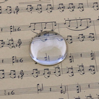 Sphère boule de cristal demi-dôme personnalisée décoration de presse-papiers en verre loupe personnalisée conçue en usine autres métiers du cristal
