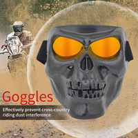 Dji Anlorr — masque de ski Halloween tête de mort, lunettes, protection des yeux pour moto, casque, masque facial