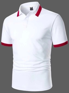Classic High Quality <strong>Men's</strong> Cotton <strong>White</strong> Solid <strong>Polo</strong> <strong>t</strong> <strong>Shirts</strong> for <strong>Men</strong> - Product Image 2