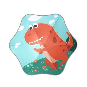 Paraguas con mango en J para niños y niñas, sombrilla de viaje resistente a la lluvia y al viento, Anti UV, de esquina redonda, <span class=keywords><strong>6K</strong></span>, con dibujos animados - Product Image 1