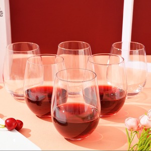 Verre à champagne sans pied en cristal, grande capacité, pour vin mousseux, jus, gobelet pour table à manger, ensemble de vin - Product Image 5