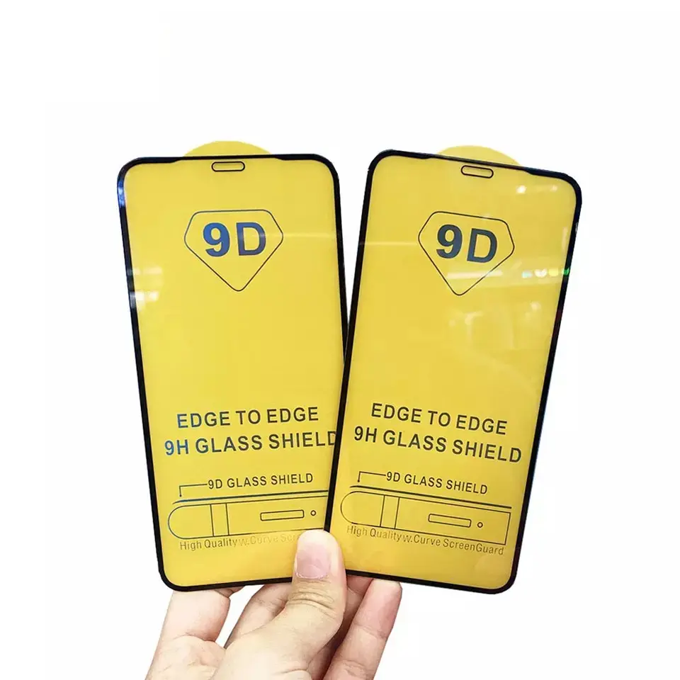 New 9D Is Fully Covered With 3D Toughened Glass Phone Screen Protector For IPhone 11 12 13 14 Max Pro Plus