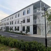 Casa Contenedor Prefabricada a Prueba de Termitas, Anticorrosión, Modular, Móvil, para Escuela, Construcción Rápida, Campamento de Refugio