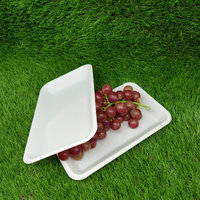 Assiette alimentaire jetable en amidon de maïs, emballage alimentaire biodégradable respectueux de l'environnement