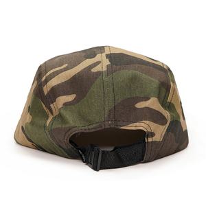 Gorras de Correr de 5 Paneles con Logotipo de Etiqueta Tejida de Algodón Sin Estructura Personalizadas, Gorras de Camuflaje - Product Image 4