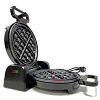 Anbolife Gaufrier Électrique Rotatif 1200W de Haute Qualité pour Usage Domestique et Machine à Gâteaux, Grille-Pain Électrique