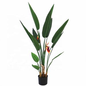 <span class=keywords><strong>Plante</strong></span> <span class=keywords><strong>artificielle</strong></span> Faux Oiseau de paradis 120 cm de haut, Arbre <span class=keywords><strong>Strelitzia</strong></span> artificiel avec pot pour la décoration de la maison et du bureau - Product Image 1