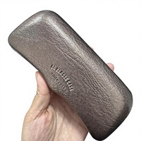 Étui de protection rigide classique de luxe en cuir PU avec logo personnalisé, forme irrégulière, pour lunettes de soleil et de vue – Fournisseur d'usine