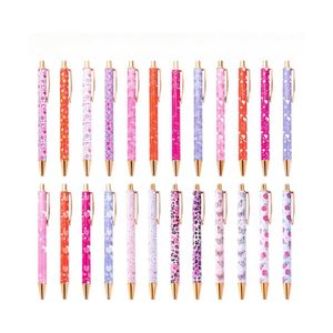 Bolígrafo de Metal con Diseño de Corazón Personalizado para el Día de San Valentín, Tinta Multicolor, Ideal para Estudiantes y Regalos Promocionales - Product Image 1