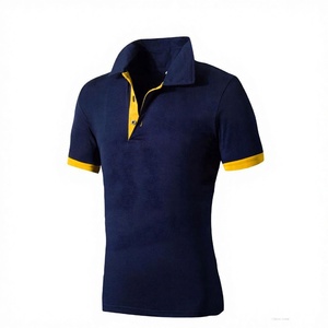เสื้อโปโลกีฬากอล์ฟเสื้อยืดลำลองผู้ชาย,เสื้อโปโลแขนสั้นเข้ารูปผ้าฝ้าย100% - Product Image 2