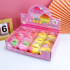 2025 Stress <b>Balls</b> Peach <b>Squeeze</b> <b>Balls</b> TPR Soft Squishy Stress Relief Toy Decompression Simulation Fruit Toys for Kids - Product Image 3