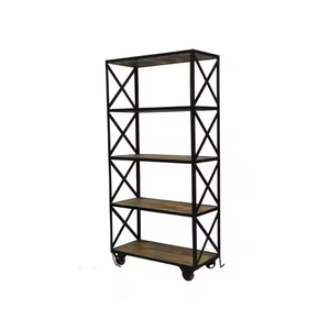 Libreria in Legno Stile <span class=keywords><strong>Industriale</strong></span> Vintage Moderno, Regolabile, con 3 Ripiani, per <span class=keywords><strong>Soggiorno</strong></span> - Product Image 6