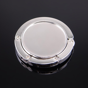 Gancio per borsa rotondo laterale <span class=keywords><strong>da</strong></span> <span class=keywords><strong>tavolo</strong></span> ganci per borsa appesi portatili gancio per borsa pieghevole per cucchiaio gancio rotondo per borse in metallo - Product Image 5