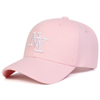 Topi Oxford Corduroy Custom Vintage NY Letter Unisex Kasual Sporty Gaya Jalanan yang Dapat Disesuaikan