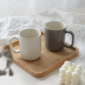 Hiện đại đơn giản màu sắc rắn thiết kế Mug gốm Red & <span class=keywords><strong>White</strong></span> & grey với xử lý lò vi sóng an toàn nóng bán cho Đảng hoặc các cặp vợ chồng - Product Image 3