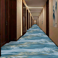 Moquette en rouleau de nylon imprimée mur à mur, design moderne, pour hall d'hôtel, couloir, salle de banquet
