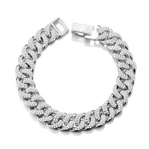 <span class=keywords><strong>Bracciale</strong></span> da <span class=keywords><strong>Uomo</strong></span> Hip Hop, Gioielleria Fine, <span class=keywords><strong>Bracciale</strong></span> a Catena Cubana Dubai in Argento Sterling <span class=keywords><strong>925</strong></span>, Larghezza 4mm, <span class=keywords><strong>Bracciale</strong></span> Iced Out per <span class=keywords><strong>Uomo</strong></span> - Product Image 5