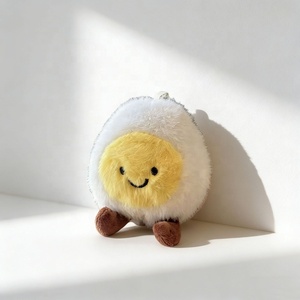 Llavero de peluche negro adorable al por mayor, colgante de animal de peluche suave para bolso, regalo OEM - Product Image 2
