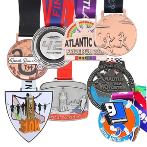 Custom Gold Plated <strong>Metal</strong> Corporate Reward Gift <strong>Medals</strong> Sports-Themed Casting Die Cutting Printing Techniques Round - Product Image 5