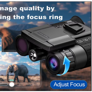 Binoculares de Visión Nocturna HD de Doble Pantalla DF 9155 con Telescopio Infrarrojo, Gafas Metálicas para Montar en la Cabeza para Comercio Exterior - Product Image 2