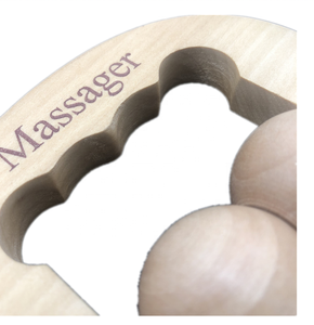 Mini masseur à main Portable en bois, outil de relaxation, santé, réflexologie - Product Image 4