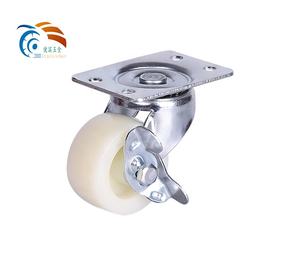 63mm Möbel castor PP licht duty fett weichsten caster räder lock, 2,5 inch75mm einsatz stem pu rollerblade büro caster räder - Product Image 5