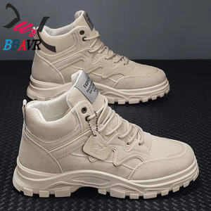 Zapatos de Hombre, Botas Antideslizantes de Primavera, Nuevas, Transpirables, de Moda, Versátiles, con Suela Gruesa, Impermeables, Casuales, para Senderismo, Trabajo al Aire Libre - Product Image 2